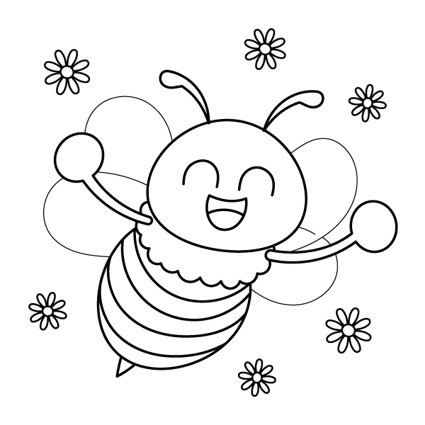 طرح زنبور برای رنگ آمیزی